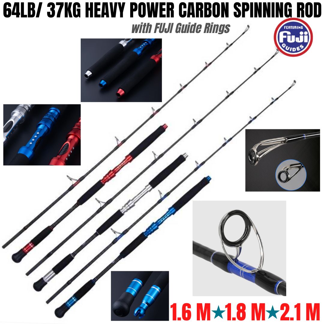 AIMTYD Perigee II Fishing Rods - Fuji O-Ring Line Guides, 24 Ton Carbon  Fiber Casting and Spinning Rods - Two Pieces,Twin-Tip Rods and One Piece  Rods 