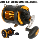H640 SWORD 30 kg/ 66 lb Drag, 4.3:1 Gear Ratio, 6BB Trolling Big Game Reel