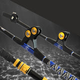 100lb/ 130lb 1.5m (5ft) Heavy Power Two-sectional Short Carbon Trolling Rod with Pac Bay Roller Guides and a Swivel Tip