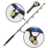 130lb (60kg) 6.6ft (2m) Heavy Power Two-sectional Fiber-plastic Trolling Rod with PacBay Roller Guides