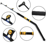 100lb/ 130lb 1.5m (5ft) Heavy Power Two-sectional Short Carbon Trolling Rod with Pac Bay Roller Guides and a Swivel Tip