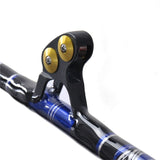 100lb/ 130lb 1.5m (5ft) Heavy Power Two-sectional Short Carbon Trolling Rod with Pac Bay Roller Guides and a Swivel Tip