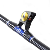 100lb/ 130lb 1.5m (5ft) Heavy Power Two-sectional Short Carbon Trolling Rod with Pac Bay Roller Guides and a Swivel Tip