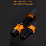 1.8M UP TO140LB/ 64KG Two-sectional Heavy Power Carbon Trolling Rod with Maksuki Double Roller Guides