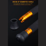 1.8M UP TO140LB/ 64KG Two-sectional Heavy Power Carbon Trolling Rod with Maksuki Double Roller Guides
