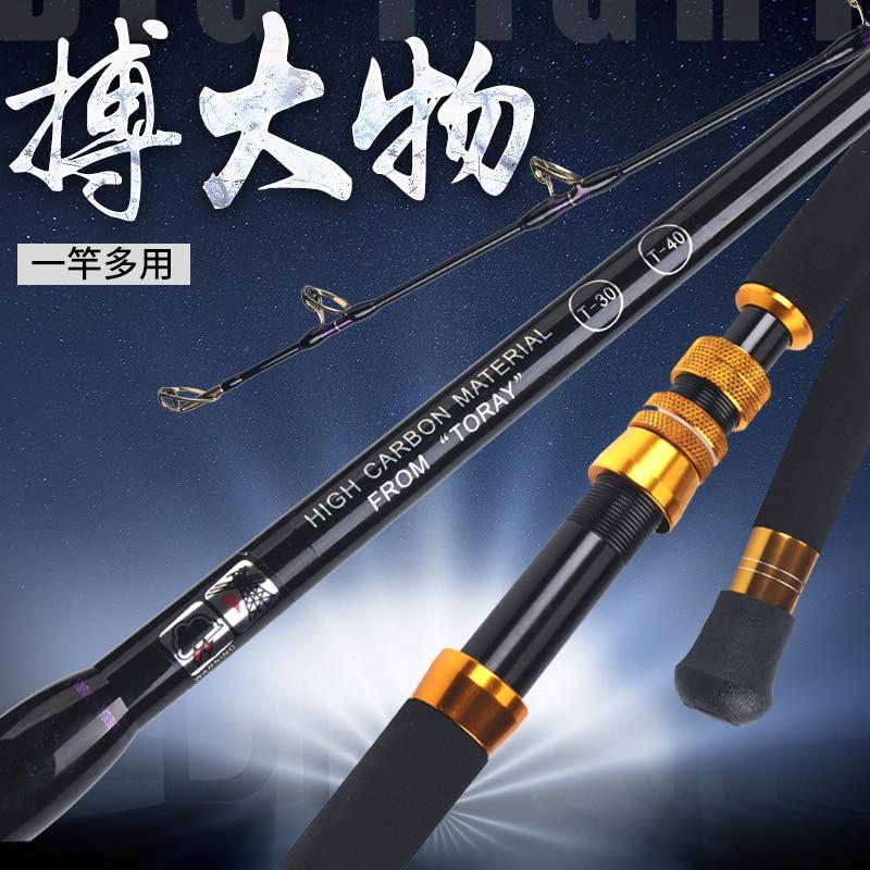 64KG Two-sectional Heavy Power Carbon Spinning Trolling Rod