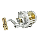 50W 40kg Max Drag CNC Machined Aircraft Aluminum Forged Spool 2 Speed Narrow Topless Trolling Reel