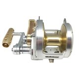 50W 40kg Max Drag CNC Machined Aircraft Aluminum Forged Spool 2 Speed Narrow Topless Trolling Reel