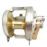 50W 40kg Max Drag CNC Machined Aircraft Aluminum Forged Spool 2 Speed Narrow Topless Trolling Reel