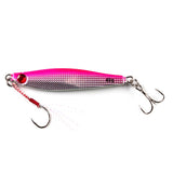 Set of 5 Multicolor Metal Jigs With Treble and Hook Assist 40, 60, 80 and 100g 